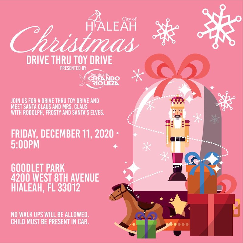 La ciudad de Hialeah también está realizando actividades de Navidad para las familias
