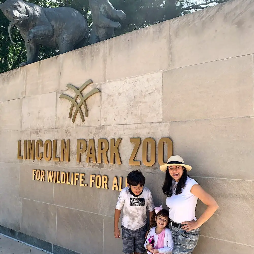 El Lincoln Park Zoo es otro de los lugares para visitar en Chicago porque además de tener una gran variedad de animales, es gratis todo el año!